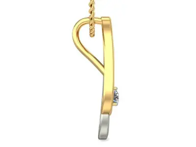 Solitaire Women Pendant 3dm STL OBJ FBX Renders Details 3D print model 44