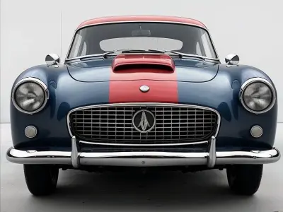 Vintage Two Tone Classic Coupe Low-poly 3D model