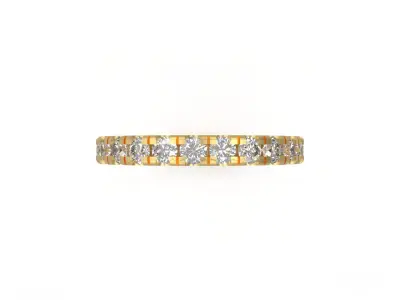 Model 1174 Eternity Diamond Ring Band US Size 3D print model purchase