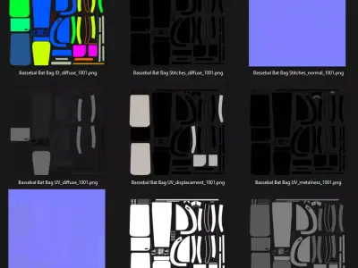 Bassebal Bat Bag  3D model