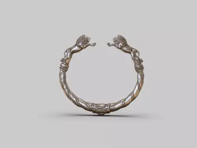 Lion Braclete 3D print model