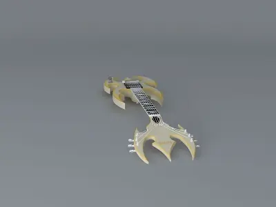 The Death Axe guitar Free 3D model
