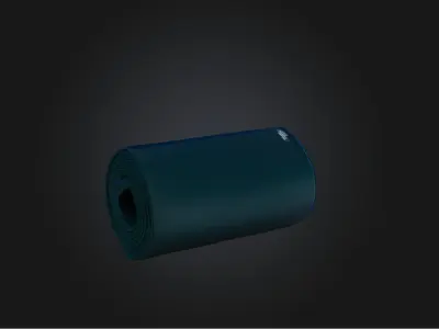 Exercise mat Low-poly 3D model