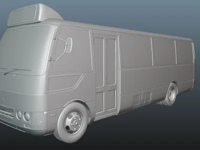 Mitsubishi Fuso Rosa Hong Kong Bus Low Roof 3D model
