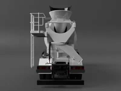 Mercedes ACTROS 4141 B cement Mixer 3D model