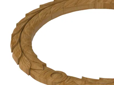 Carved picture frame STL 3D model 33