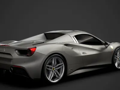 Ferrari 488 Spider Sleek Beauty 2018 3D model