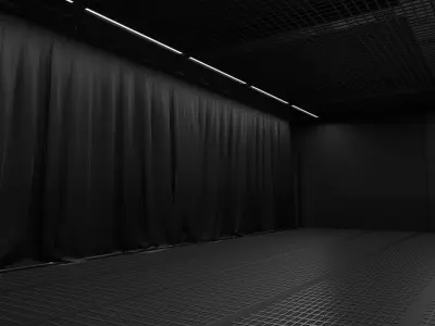 PHOTO STUDIO interior car studio Low-poly 3D model