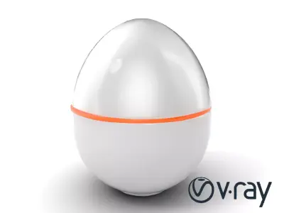 Futuristic Remote-Controlled Vibro Egg model pack Low-poly 3D model