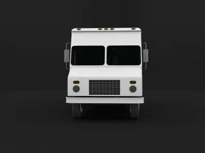 Generic Step Van Low-poly 3D model