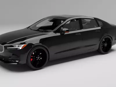 Volvo S90 with interior 3D model