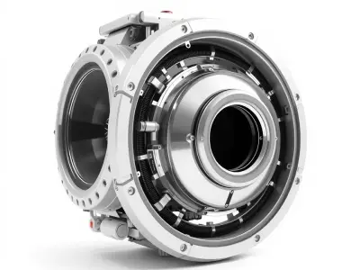 Futuristic Engine Component model pack Low-poly 3D model