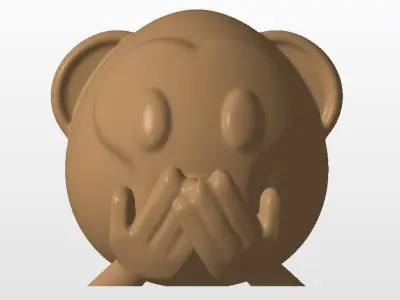 Iwazaru monkey 3D print model