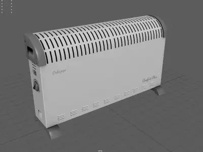Electric Heater 2 Low-poly 3D model