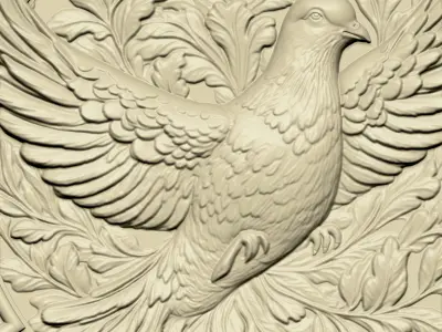 Pigeon Pendant A61 3D print model