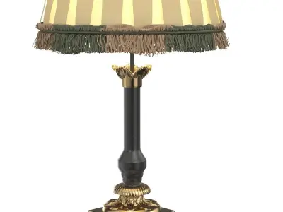 Carla Lampshade Decorative Trim Table Lamp 3D model