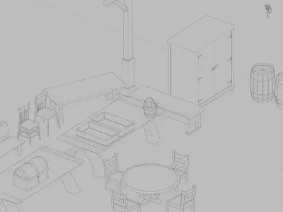 Medieval Pack Low-poly 3D model purchase