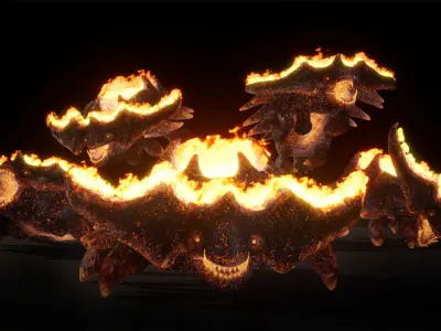 Hell Bug Low-poly game engine ready 3D model Low-poly 3D model