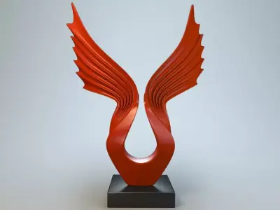 Sculpture Wings 3D model
