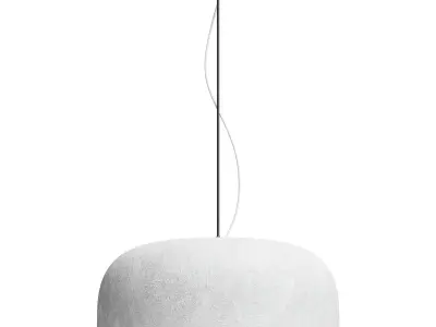 Japanese Wabi Sabi Pendant Lamp 3 shapes 3D model