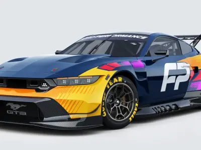 Mustang GT3 2024 Template v2 3D model