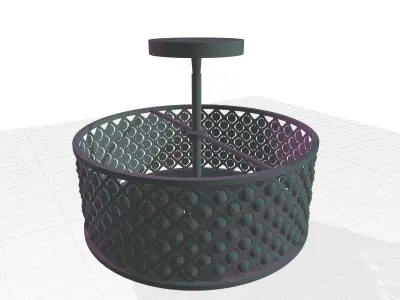 Augustine Semi Flush Mount 3D model