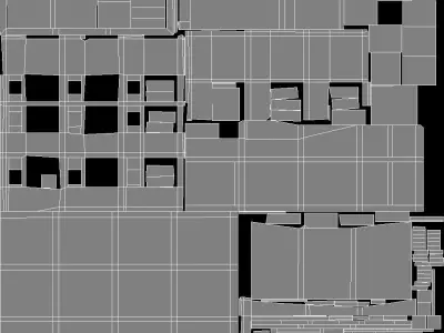 Middle East destroyed house for game num03 Free 3D model