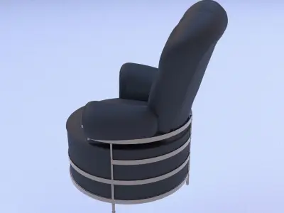 sofa chair Game model Low-poly 3D model