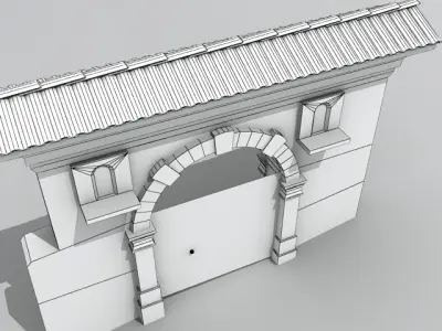 Villa main entrance 1 3D model