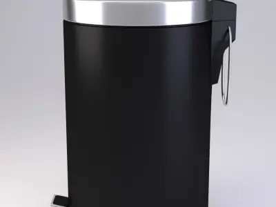 Black Pedal Bin 3D model