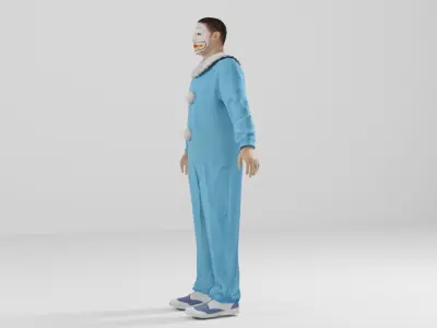 Clown Low-poly 3D model