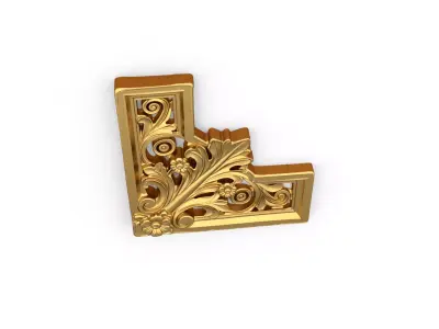 Decorative Classic Corner Element 02 3D print model