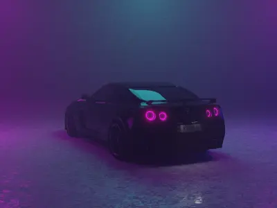 Nissan Gtr sport car 3D model