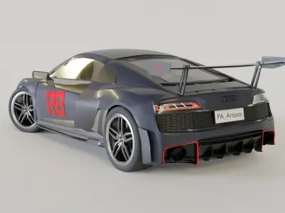 Audi R8 GT Low-poly 3D model