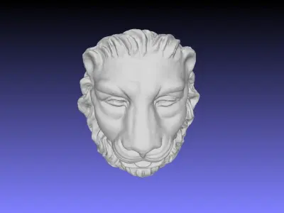 LION HEAD 3D model 8