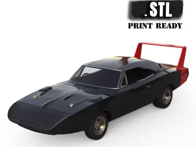 Charger Dayton Ready to print STL file muscle Car 3D print model