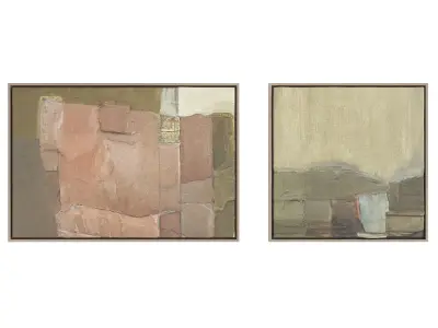 Abstract Painting Frame Set 10 3D model