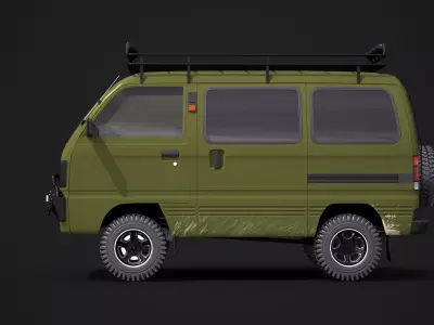 Suzuki Carry 4x4 3D model