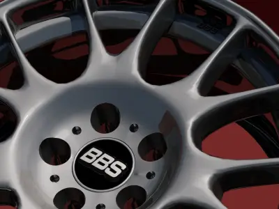 BBS CHR Rim Low-poly 3D model