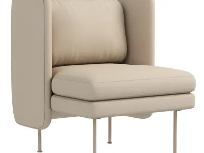 Bloke Lounge Chair 3D model