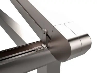 Motorized Pergola 5a nickel matte 3D model