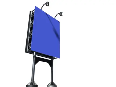 Outdoor de rua e estrada Modelo 3D 3D model