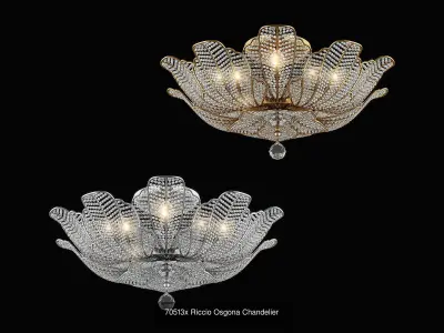 705 Riccio Osgona Collection of Cristal Lamps 3D Model Pack