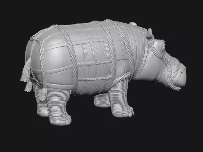 Hippopotamus 3D print model