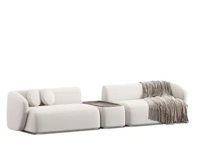 Rene Sofa by Meridiani Set 4 3D model