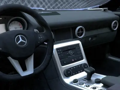 Mercedes-Benz SLR roadster 722s  3D model