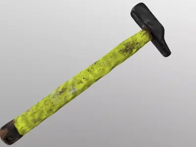 Old Hammer - 4K PBR - UE4 UE5 Game-Ready Asset Low-poly 3D model