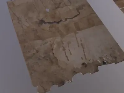 Stained Paper Low-poly 3D model
