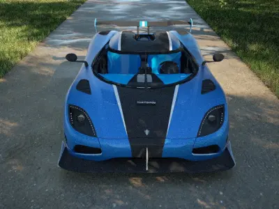 Koenigsegg Agera RS 3D model PBR