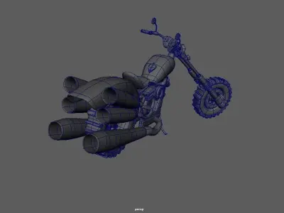  motorcycle locomotive   automobile Harley motorcycle Harley 3D print model